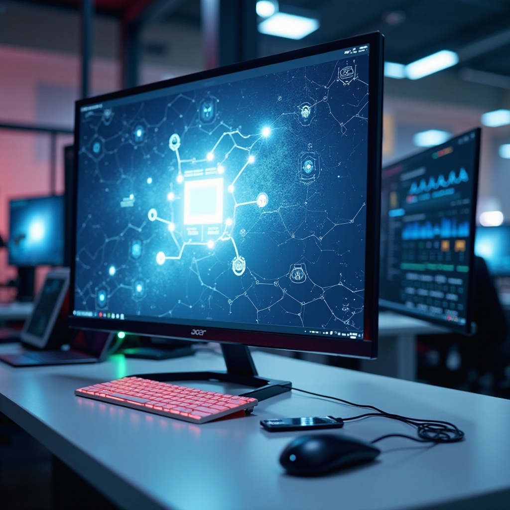 DisplayPort เกิน 60 ในจอภาพ Acer 72