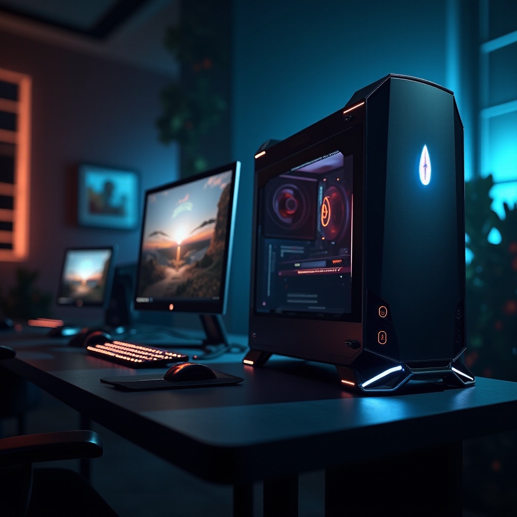 هل هناك شاشة قوية لجهاز Alienware R8؟