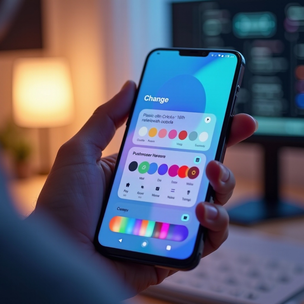 wie man die Farben der App auf Android ändert