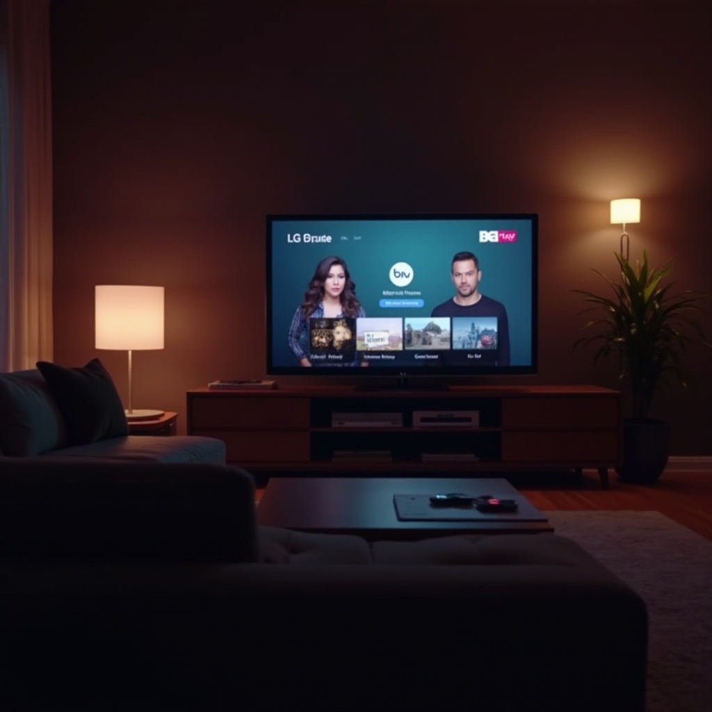 wie man Bet Plus auf einem LG Smart TV sieht