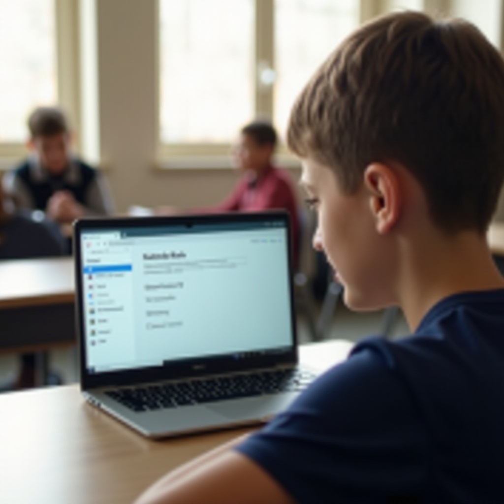 wie man den eingeschränkten Modus auf dem Schul-Chromebook ausschaltet