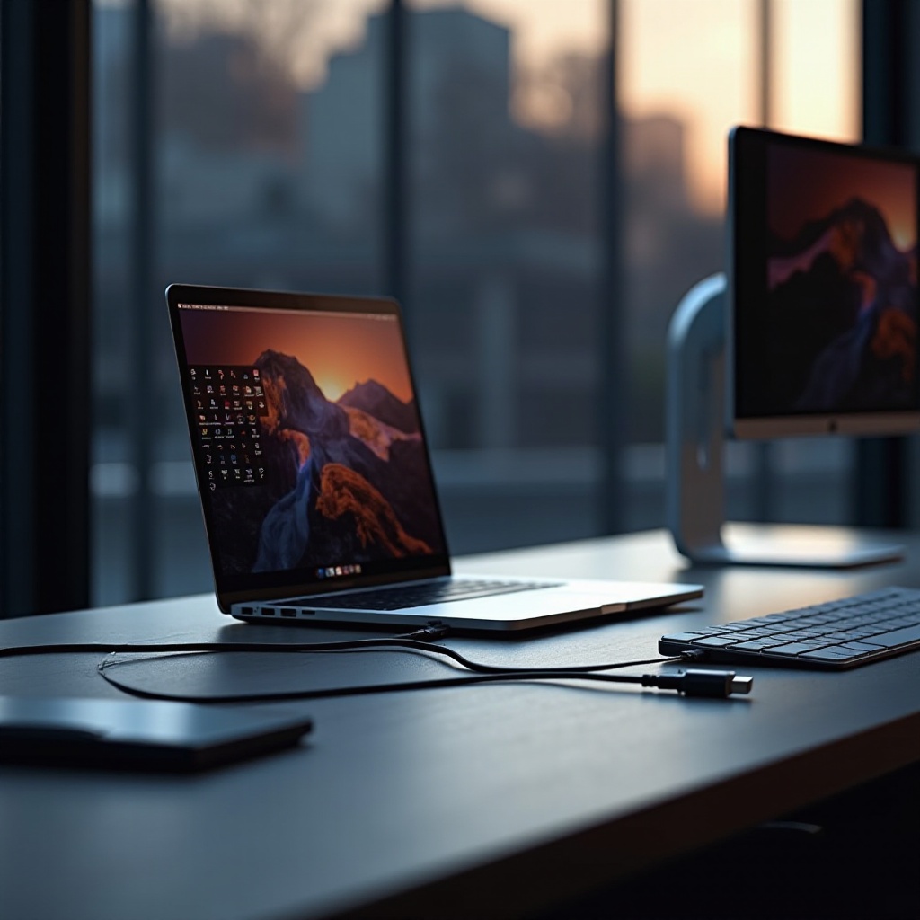 هل يدعم ماك بوك برو تقنية MST عبر USB-C