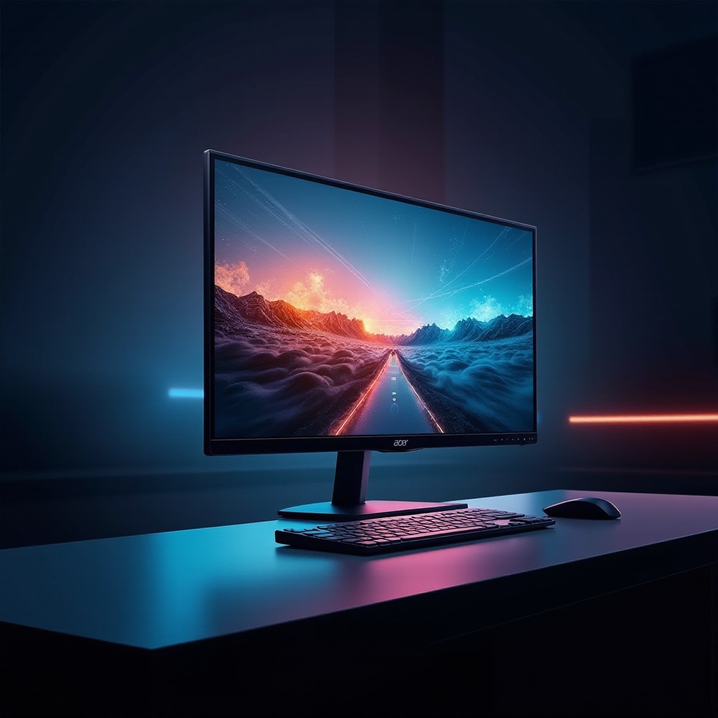 DisplayPort acima de 60 no monitor Acer 72