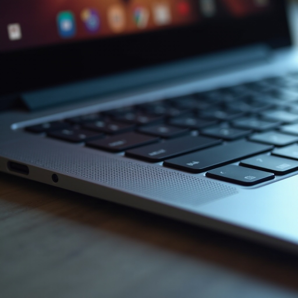 Que controles desligam o seu computador em um laptop Chromebook?