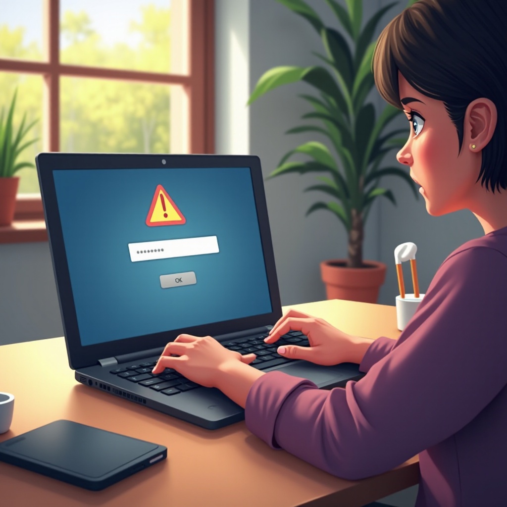 لا يمكن التحقق من كلمة مرور Chromebook الخاصة بي