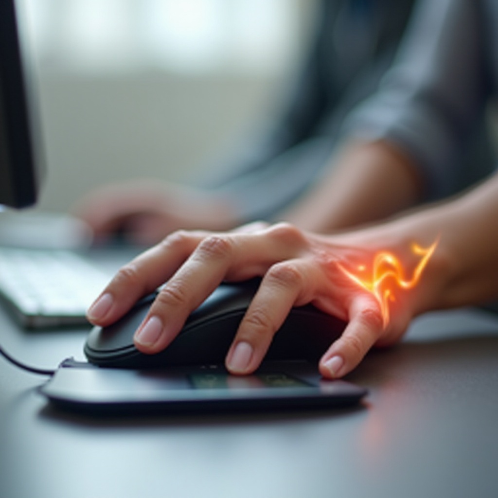 Punho dói por causa do mouse