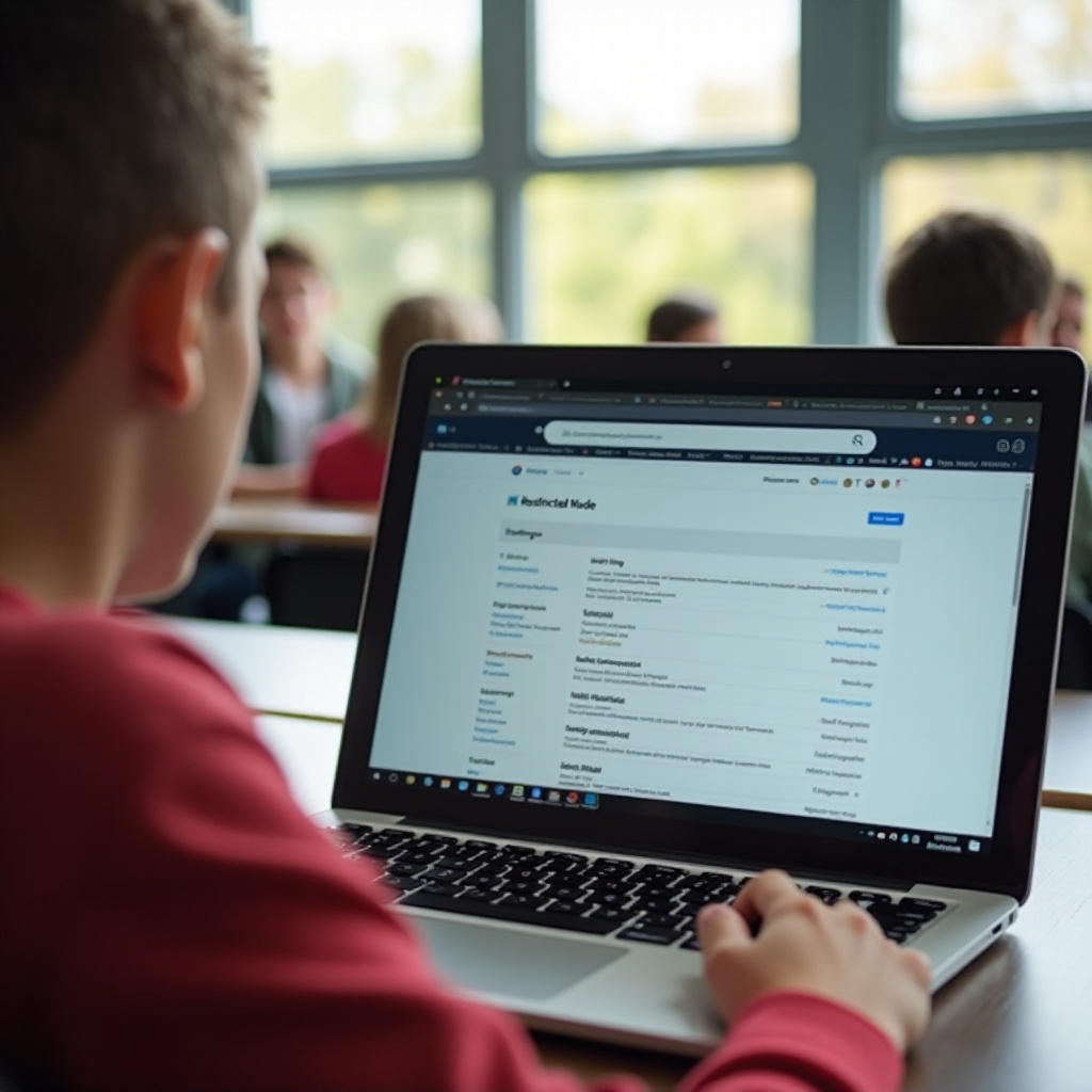 wie man den eingeschränkten Modus auf dem Schul-Chromebook ausschaltet