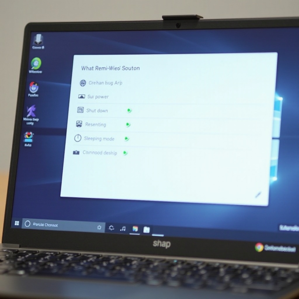 Quali controlli spengono il tuo computer su un laptop Chromebook?