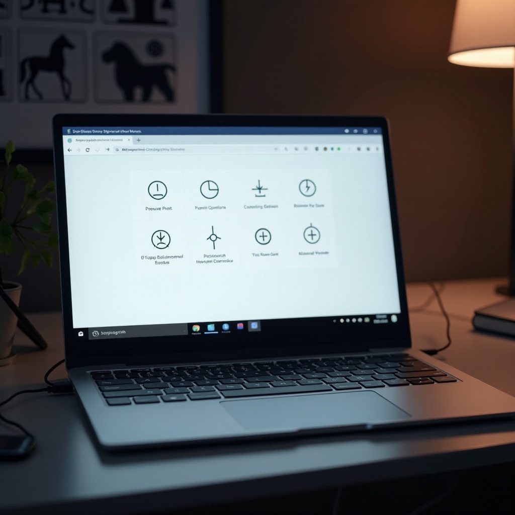 ما الذي يتحكم في إيقاف تشغيل الكمبيوتر على جهاز كمبيوتر محمول من نوع كروم بوك؟