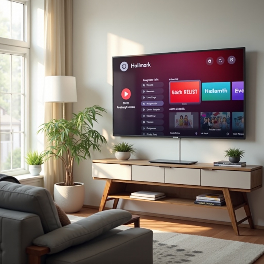 como assistir a Hallmark em uma smart TV